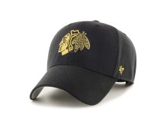 Chicago Blackhawks čepice baseballová kšiltovka Metallic Snap 47 Mvp black