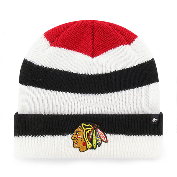 Chicago Blackhawks zimní čepice 47 Shortside Cuff Knit - Chicago Blackhawks kšiltovky, čepice, rukavice