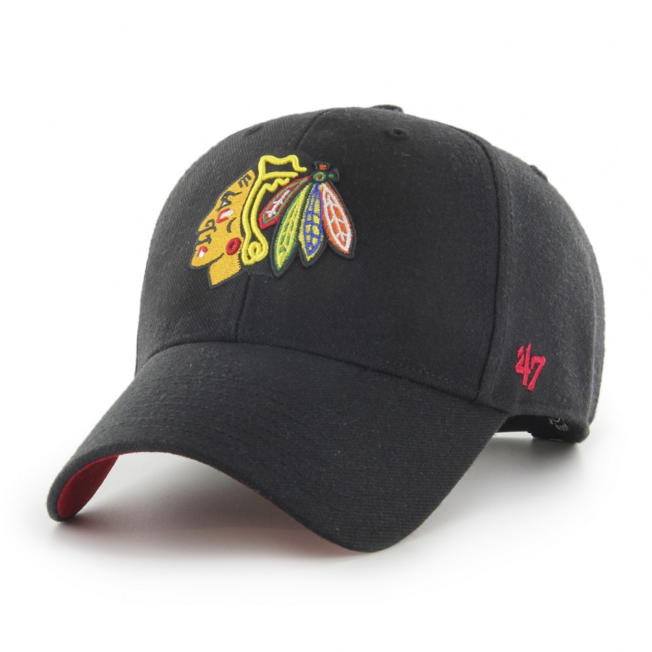 Chicago Blackhawks čepice baseballová kšiltovka Ballpark Snap 47 MVP NHL black - Chicago Blackhawks kšiltovky, čepice, rukavice