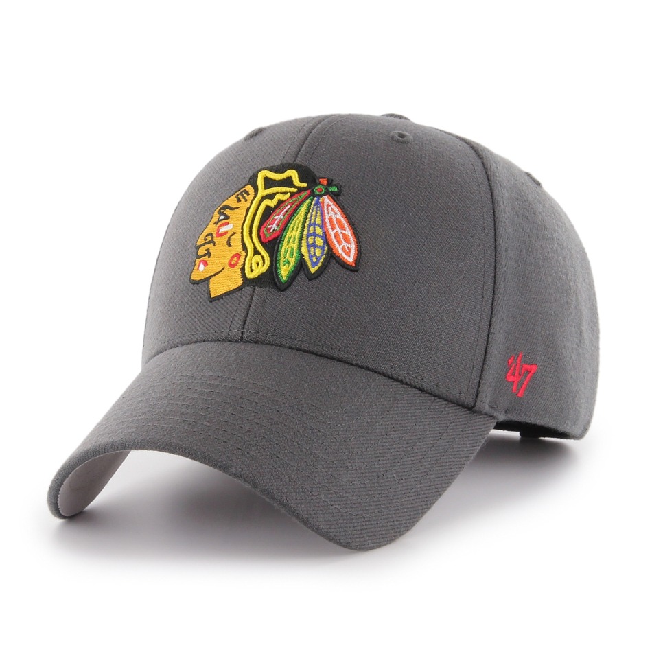Chicago Blackhawks čepice baseballová kšiltovka 47 MVP NHL grey - Chicago Blackhawks kšiltovky, čepice, rukavice