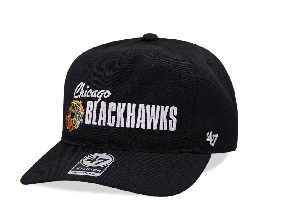 Chicago Blackhawks čepice flat kšiltovka Midway ’47 Hitch Lc - Chicago Blackhawks kšiltovky, čepice, rukavice
