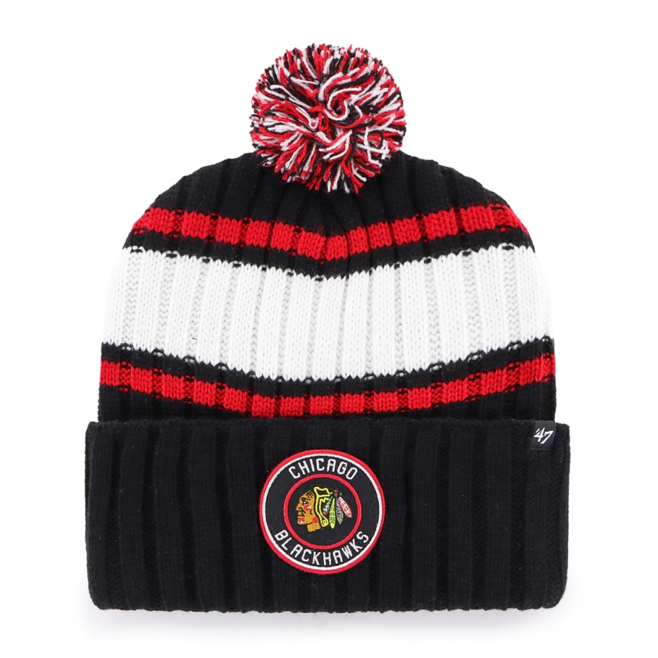 Chicago Blackhawks zimní čepice Plateau ’47 Cuff Knit - Chicago Blackhawks kšiltovky, čepice, rukavice