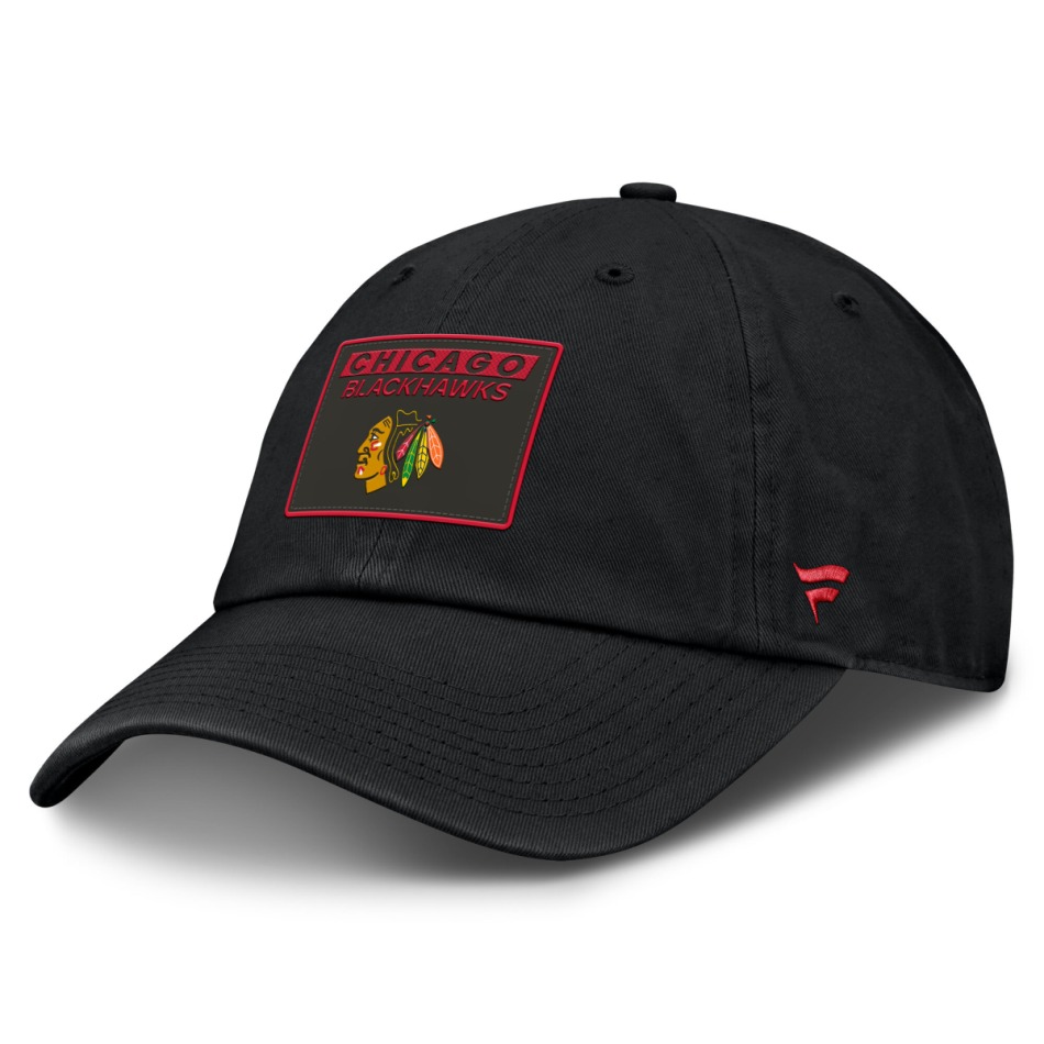 Chicago Blackhawks čepice baseballová kšiltovka AP Rink Prime Unstructured Adj. Snapbuckle - Chicago Blackhawks kšiltovky, čepice, rukavice