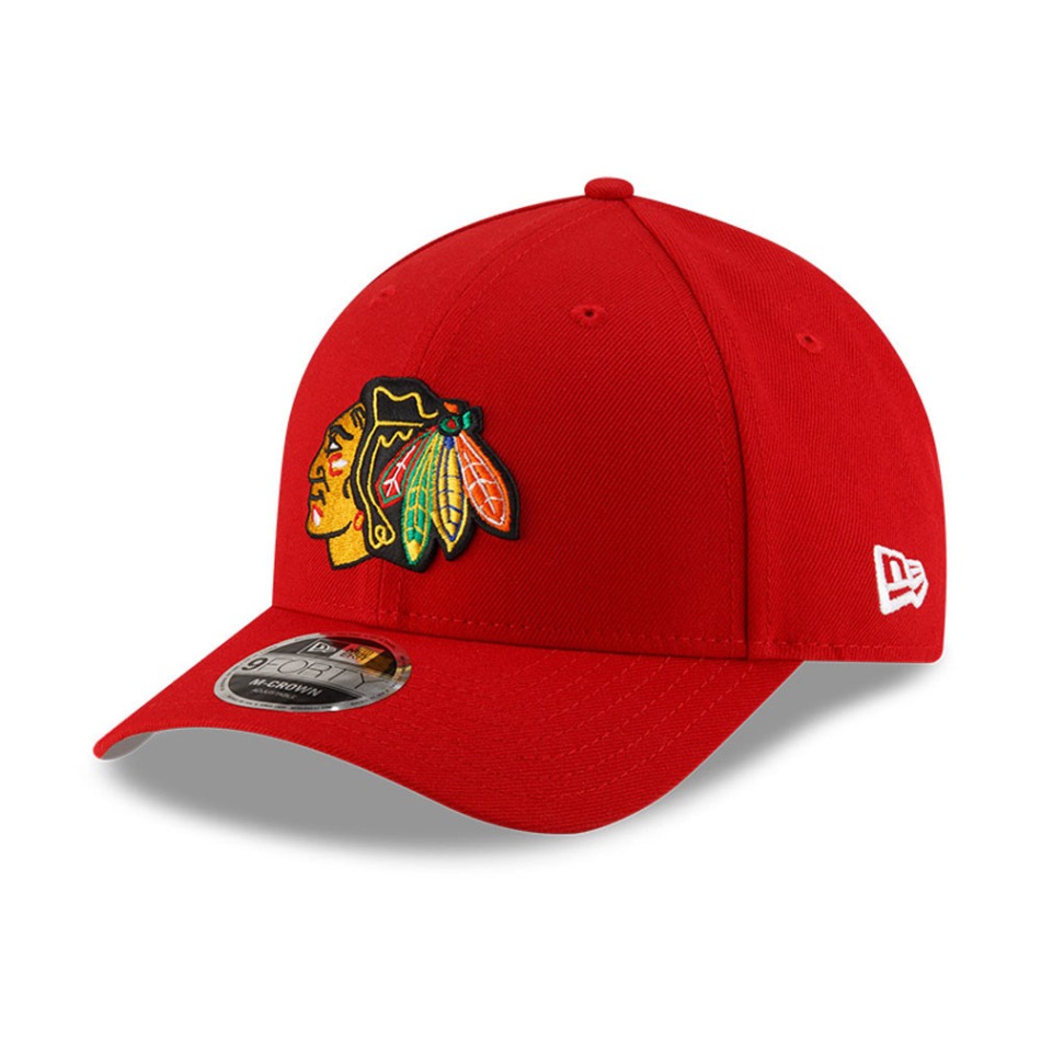 Chicago Blackhawks čepice baseballová kšiltovka New Era 940MC red - Chicago Blackhawks kšiltovky, čepice, rukavice
