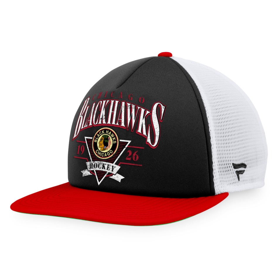 Chicago Blackhawks čepice flat kšiltovka True Classic Foam Front Trucker - Chicago Blackhawks kšiltovky, čepice, rukavice