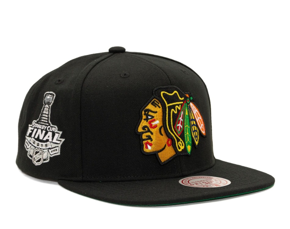 Chicago Blackhawks čepice flat kšiltovka Top Spot Snapback - Chicago Blackhawks kšiltovky, čepice, rukavice