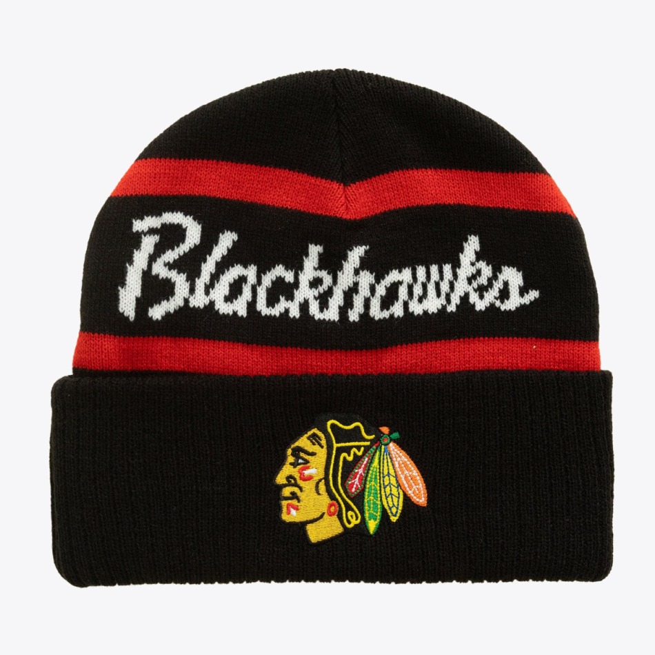 Chicago Blackhawks zimní čepice NHL Head Coach Knit - Chicago Blackhawks kšiltovky, čepice, rukavice