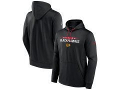 Chicago Blackhawks pánská mikina s&nbsp;kapucí RINK Performance Black-Athletic Red