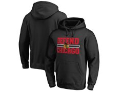 Chicago Blackhawks pánská mikina s&nbsp;kapucí black Hometown Collection Defend