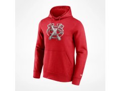 Chicago Blackhawks pánská mikina s&nbsp;kapucí Chrome Graphic Hoodie Athletic Red