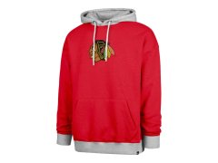 Chicago Blackhawks pánská mikina s&nbsp;kapucí 47 Patch Drop Shoulder Hood red