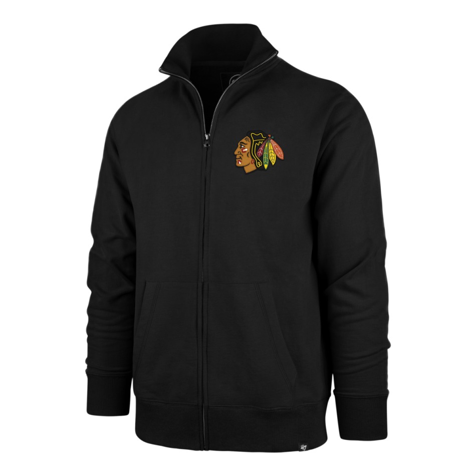 Chicago Blackhawks pánská mikina Core Islington Track Jacket Jet Black - Chicago Blackhawks mikiny, bundy, kalhoty