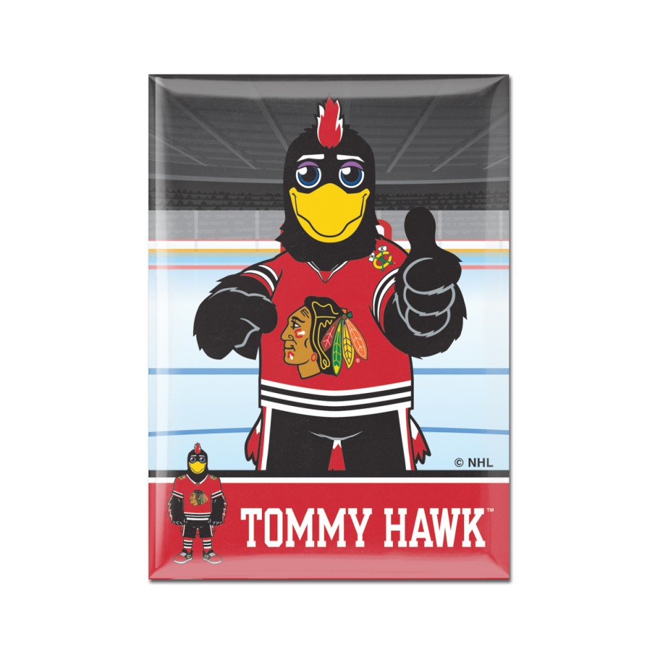 Chicago Blackhawks magnetka Metal Mascot - Chicago Blackhawks ostatní suvenýry