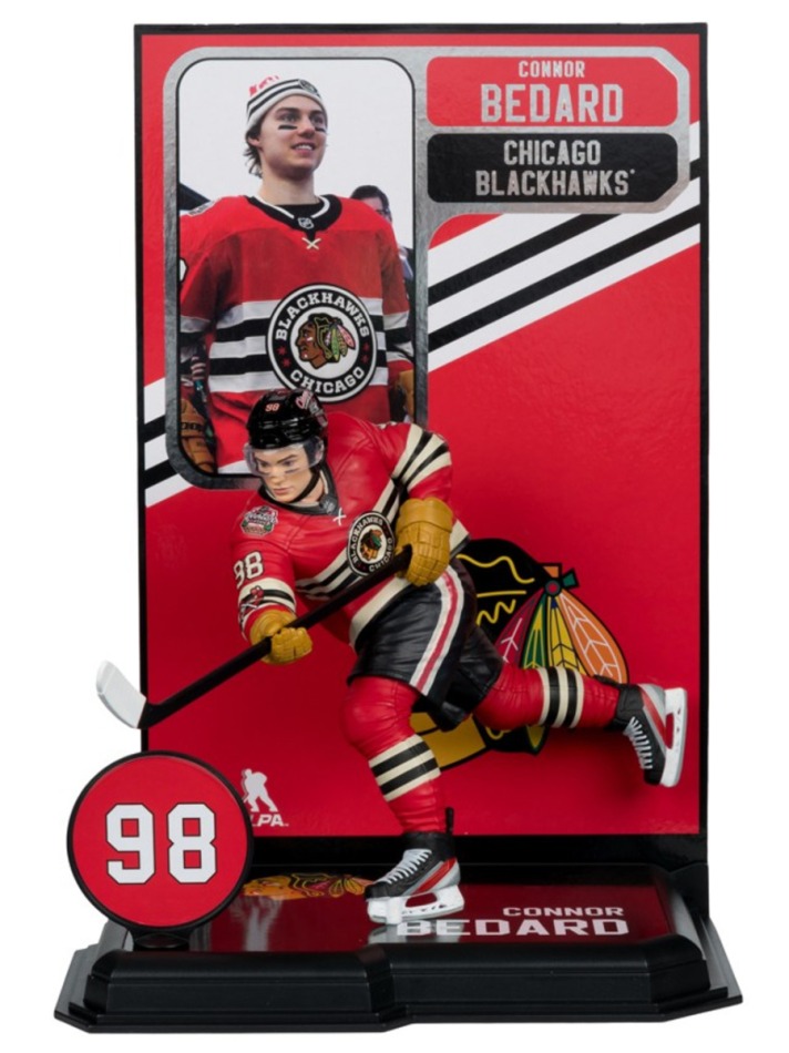 Chicago Blackhawks figurka Connor Bedard #98 SportsPicks Winter Classic - Chicago Blackhawks ostatní suvenýry