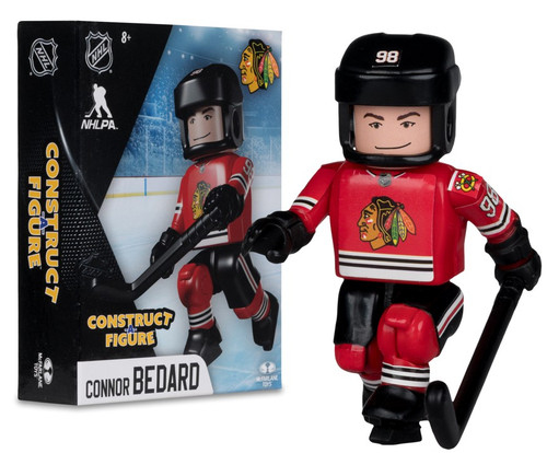 Chicago Blackhawks figurka Connor Bedard #98 NHL Construct - Chicago Blackhawks ostatní suvenýry