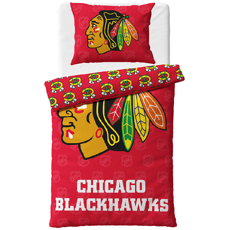 Chicago Blackhawks povlečení na jednu postel Shields - Chicago Blackhawks povlečení, ručníky, deky