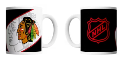 Chicago Blackhawks hrníček Shadow Logo (330 ml) - Chicago Blackhawks sklenice, hrníčky, misky