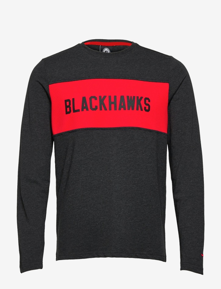 Chicago Blackhawks pánské tričko s&nbsp;dlouhým rukávem back to basics - Chicago Blackhawks trička, polo trička, košile