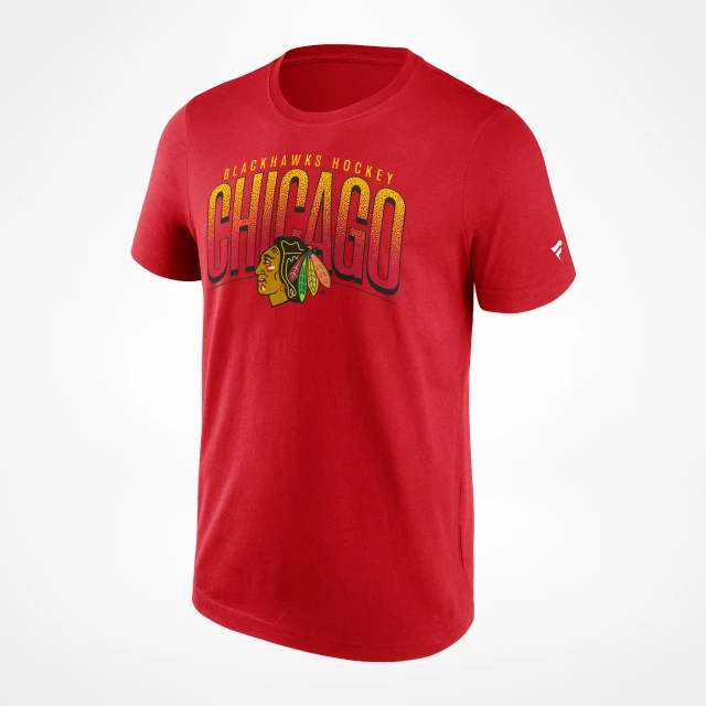 Chicago Blackhawks pánské tričko Arch Graphic red - Chicago Blackhawks trička, polo trička, košile