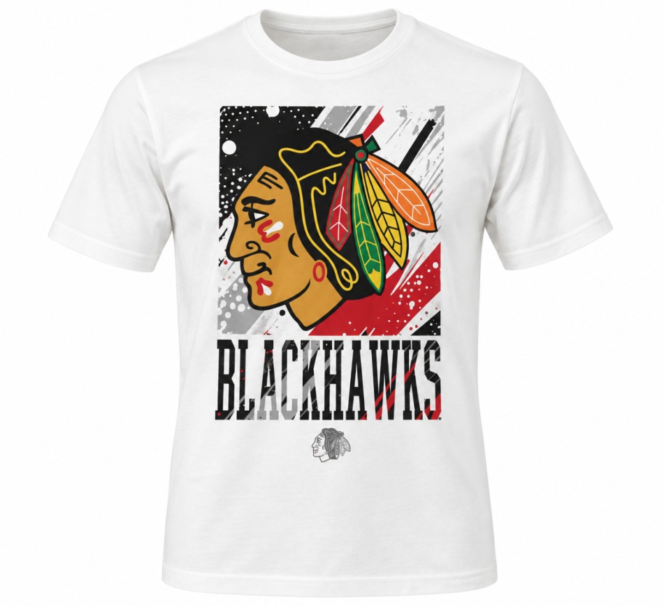 Pánské tričko Chicago Blackhawks NHL Oversized Tee - Chicago Blackhawks trička, polo trička, košile