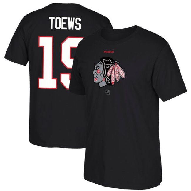 Tričko Jonathan Toews 19 Reebok Center Ice TNT Reflect Logo Chicago - Chicago Blackhawks Trička