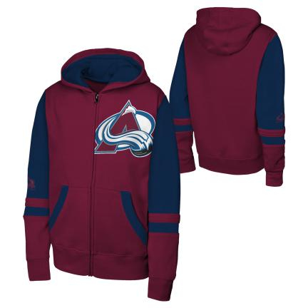 Colorado Avalanche dětská mikina s&nbsp;kapucí Face Off Fz Flc Hd