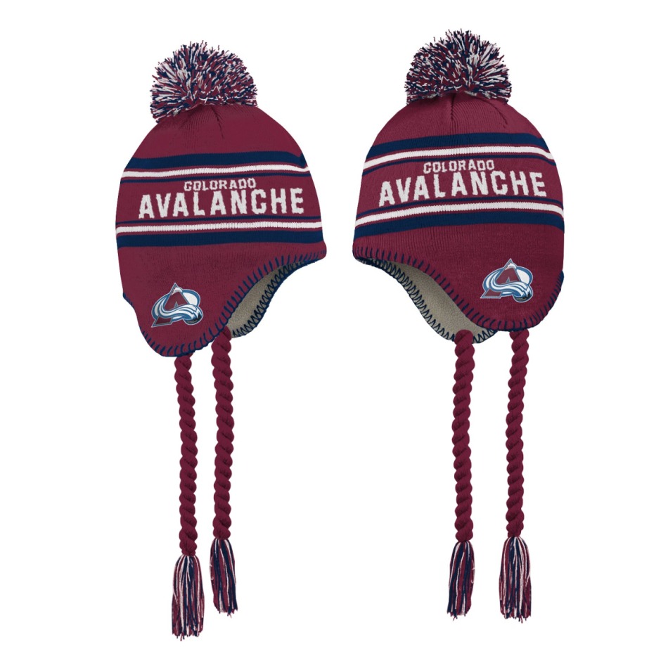 Colorado Avalanche dětská zimní čepice Jacquard Tassel Knit With Pom - Colorado Avalanche dětské oblečení