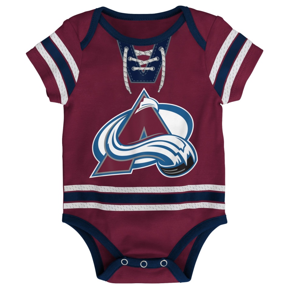Dětské body Colorado Avalanche NHL Hockey Pro Creeper – Blank - Colorado Avalanche dětské oblečení