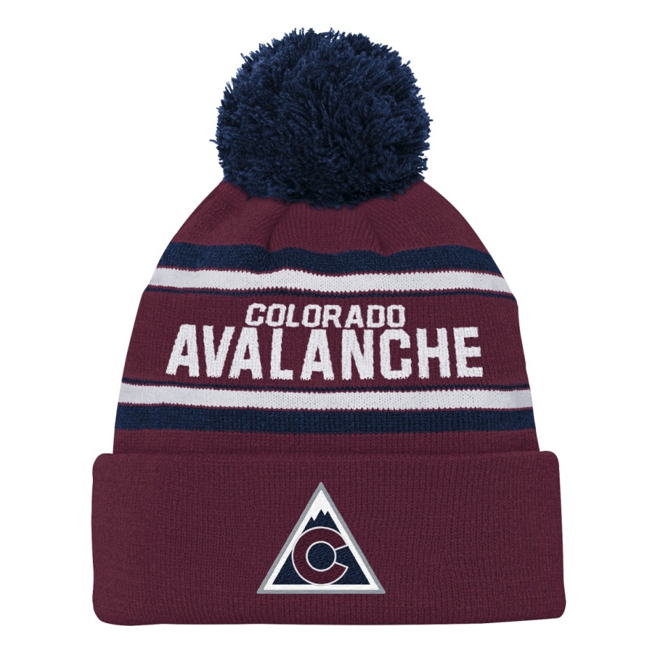 Colorado Avalanche dětská zimní čepice NHL 3rd Jersey Jacquard Cuff Pom - Colorado Avalanche dětské oblečení