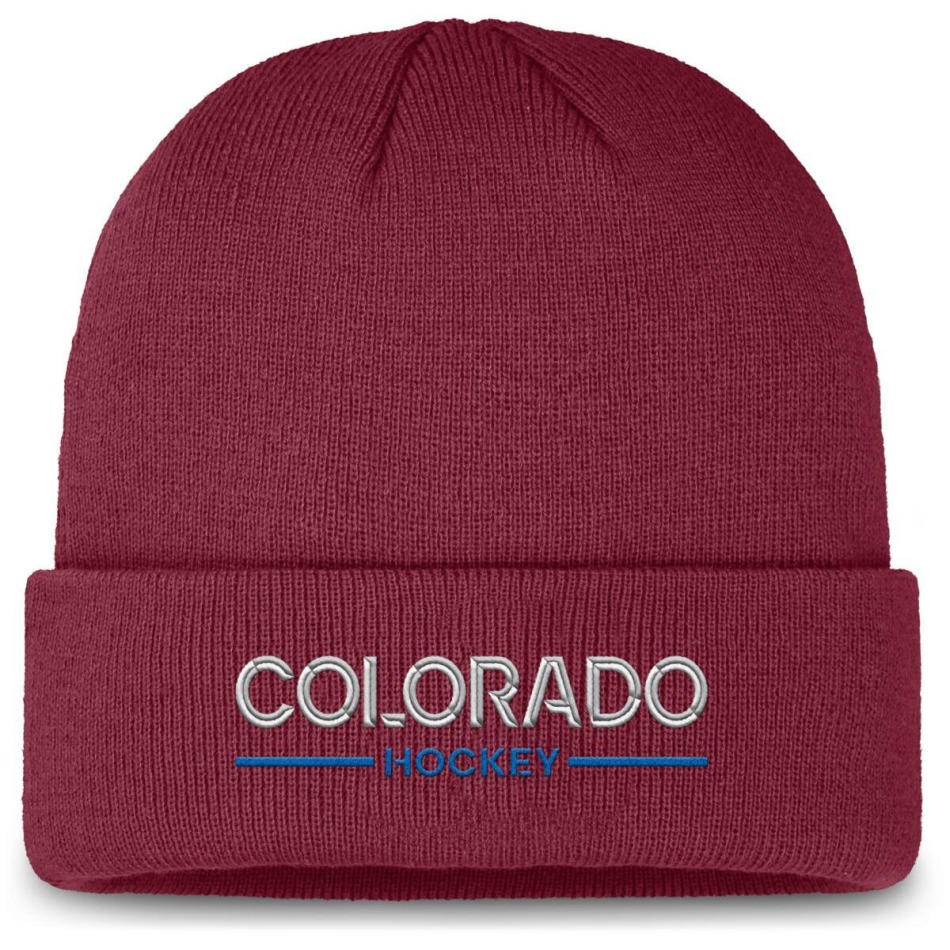 Colorado Avalanche zimní čepice Authentic Pro A/Cap Cuffed - Colorado Avalanche kšiltovky, čepice, rukavice