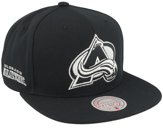 Colorado Avalanche čepice flat kšiltovka Evergreen Black White Snapback - Colorado Avalanche kšiltovky, čepice, rukavice
