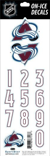 Colorado Avalanche samolepky Decals Burgundy - Colorado Avalanche ostatní suvenýry