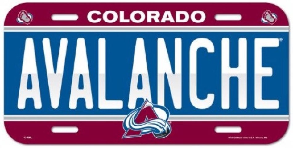 Colorado Avalanche cedule na zeď License Plate Banner - Colorado Avalanche vlajky, plakáty