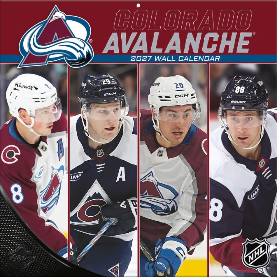 Colorado Avalanche kalendář NHL 2027 Wall - Colorado Avalanche vlajky, plakáty
