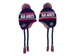 Columbus Blue Jackets dětská zimní čepice Jacquard Tassel
