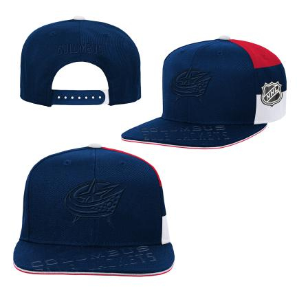 Columbus Blue Jackets dětská čepice flat kšiltovka Faceoff Structured