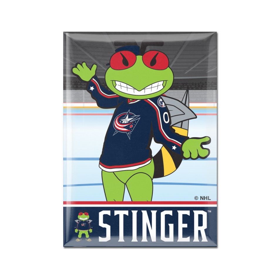 Columbus Blue Jackets magnetka Metal Mascot