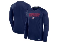 Columbus Blue Jackets pánské tričko s&nbsp;dlouhým rukávem Authentic Pro Rink Tech navy