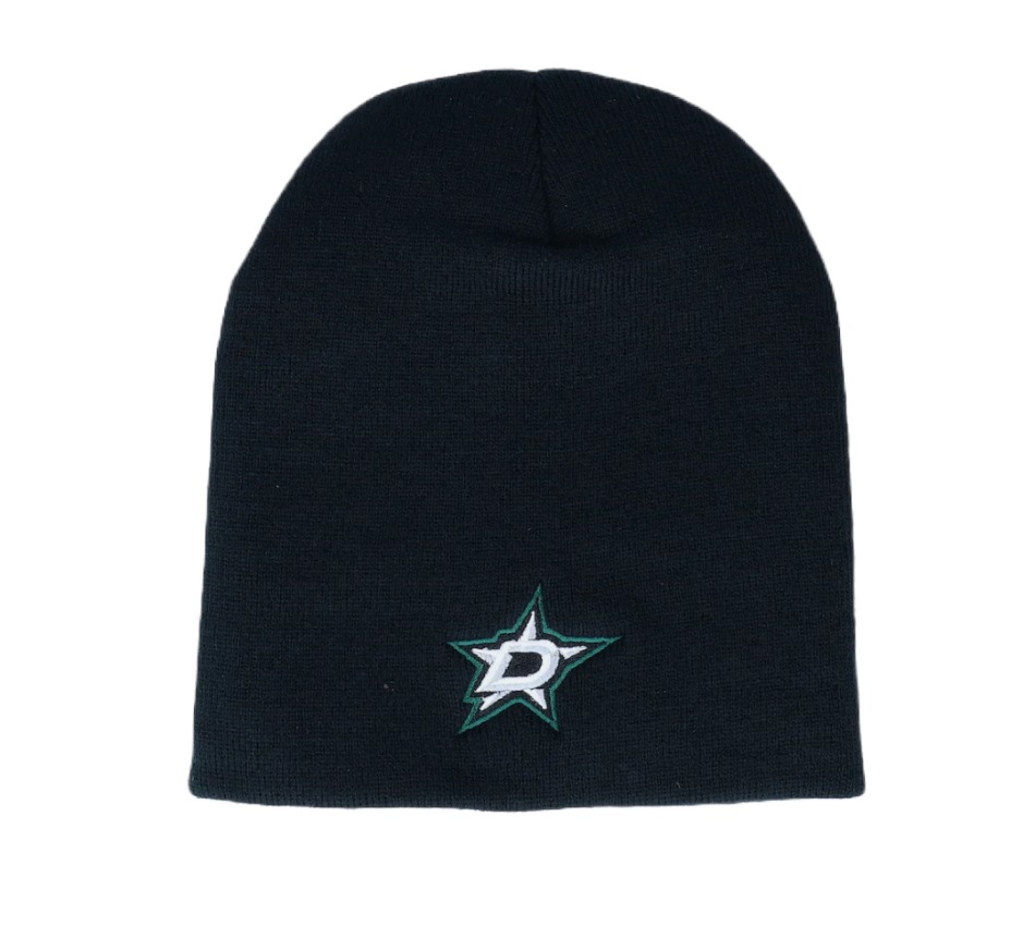 Dallas Stars zimní čepice Cuffless Knit Black - Dallas Stars kšiltovky, čepice, rukavice
