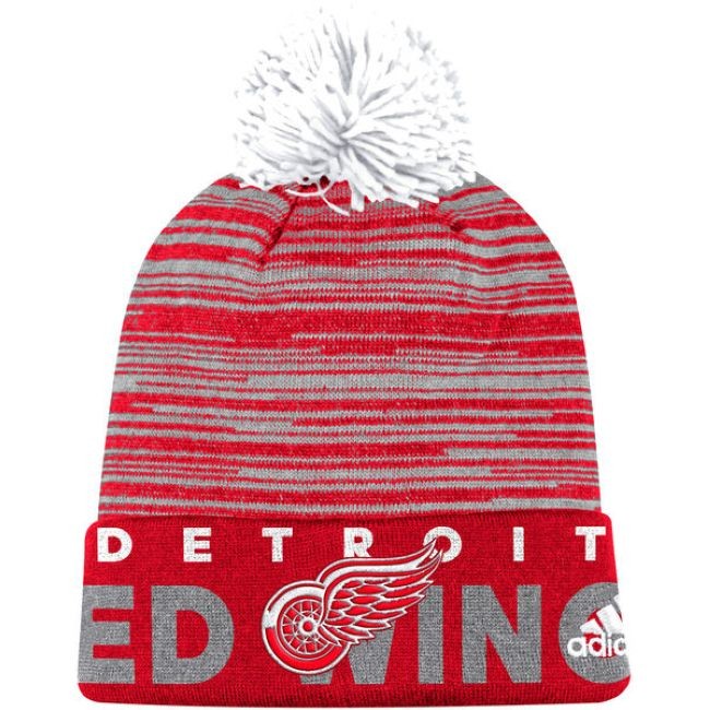 Kulich Off Ice Cuffed Pom Knit Detroit - Detroit Red Wings Čepice, kulichy
