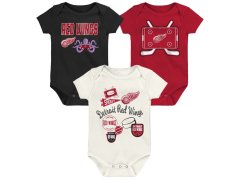 Detroit Red Wings dětské body Littlest Player 3Pk Creeper Se