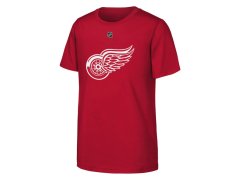 Dětské tričko Moritz Seider #53 Detroit Red Wings NHL Flat Name & Number Short Sleeve Cotton