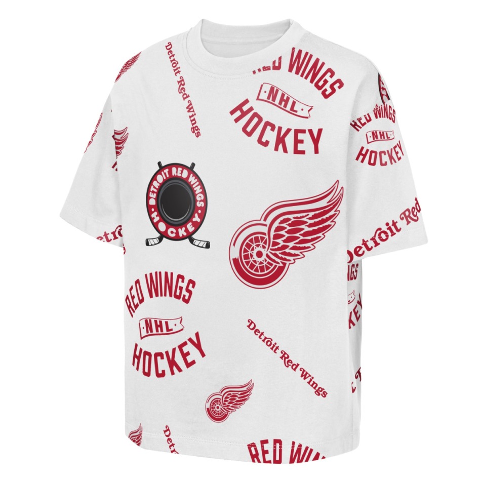Detroit Red Wings dětské tričko NHL Unstoppable All Over Print Short Sleeve Elevated - Detroit Red Wings dětské oblečení