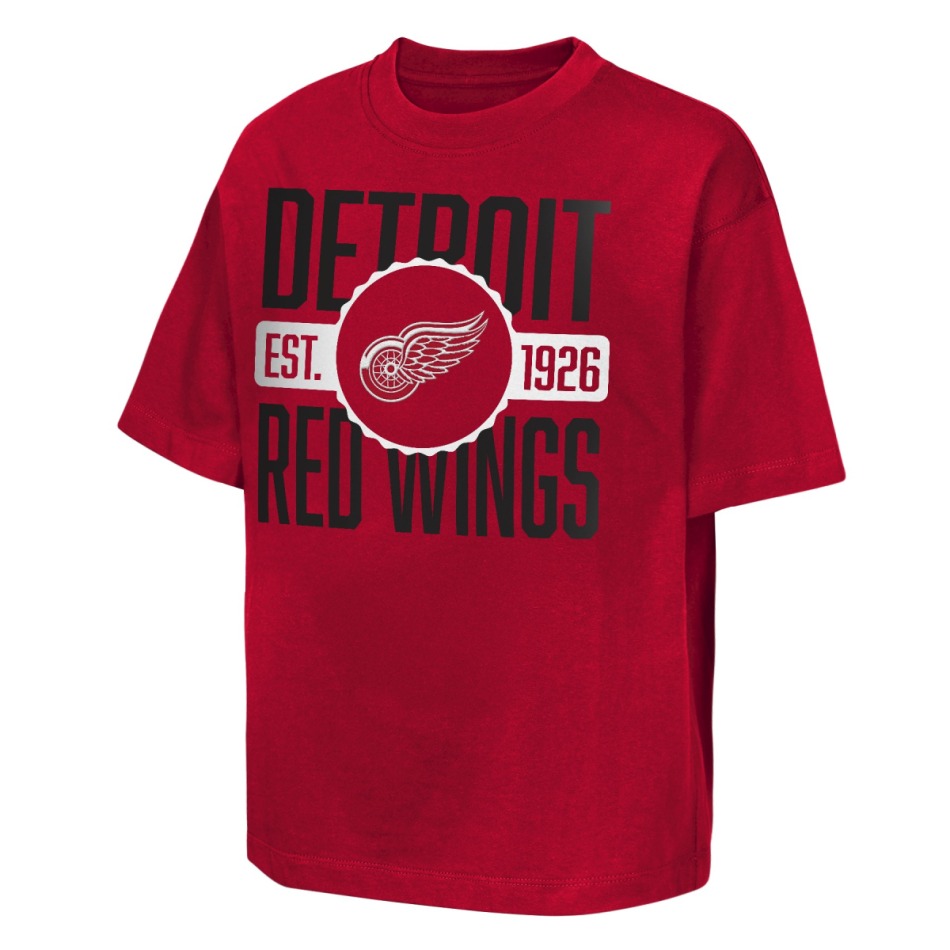Detroit Red Wings dětské tričko NHL Shot Speed Short Sleeve Elevated - Detroit Red Wings dětské oblečení