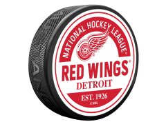 Puk Detroit Red Wings Block Textured Puck