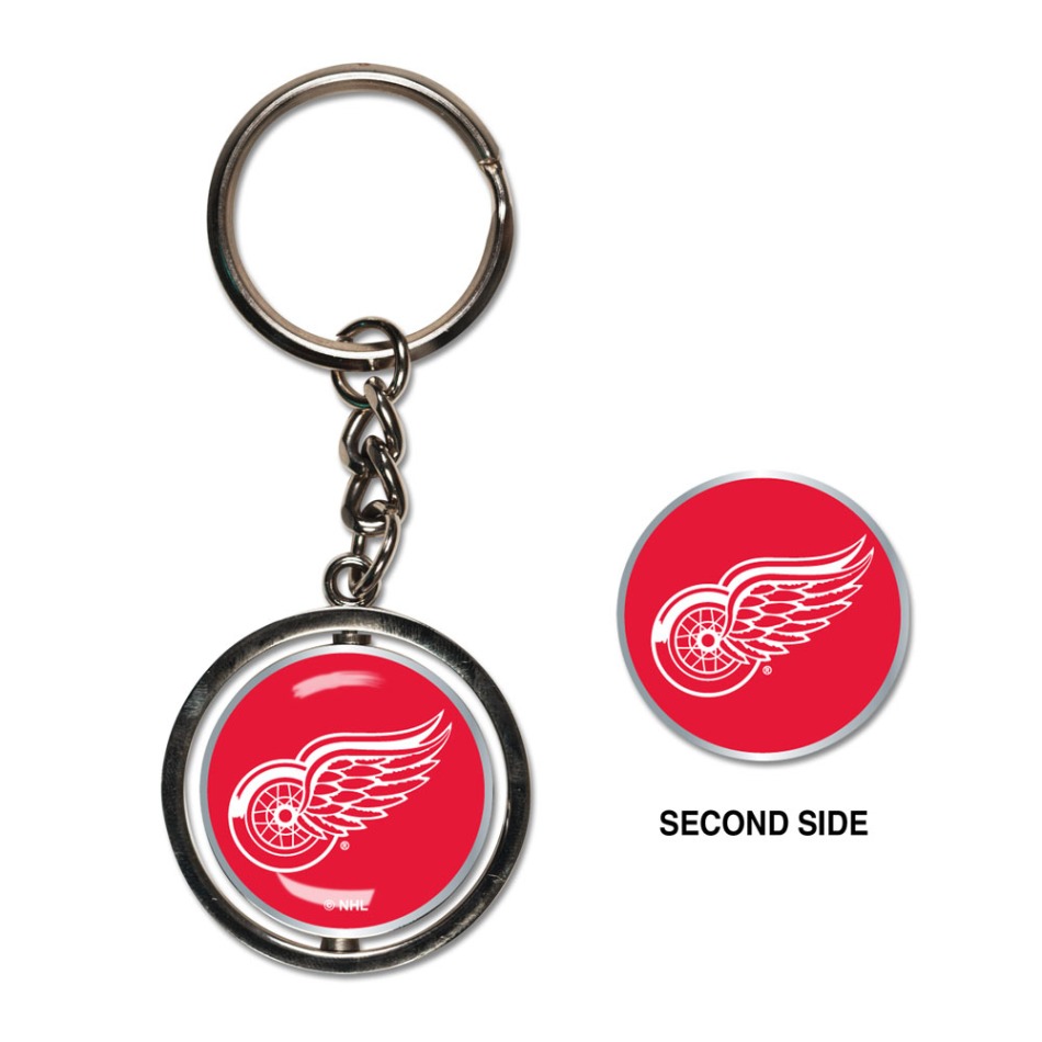 Detroit Red Wings přívěšek na klíče Spinner - Detroit Red Wings klíčenky, náramky, šperky