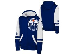 Edmonton Oilers dětská mikina s&nbsp;kapucí Face Off Fz Flc Hd