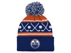 Edmonton Oilers dětská zimní čepice NHL Face-Off Cuff Pom