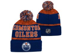 Edmonton Oilers dětská zimní čepice Puck Pattern Cuffed Pom
