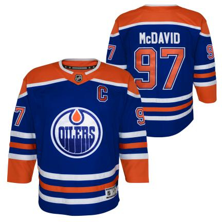 Edmonton Oilers dětský hokejový dres Connor McDavid Premier Home - Edmonton Oilers dětské oblečení